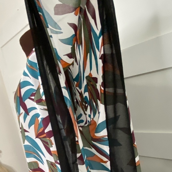 DKNY Swim Suit Coverup Tropical  White Size M - Picture 9 of 14